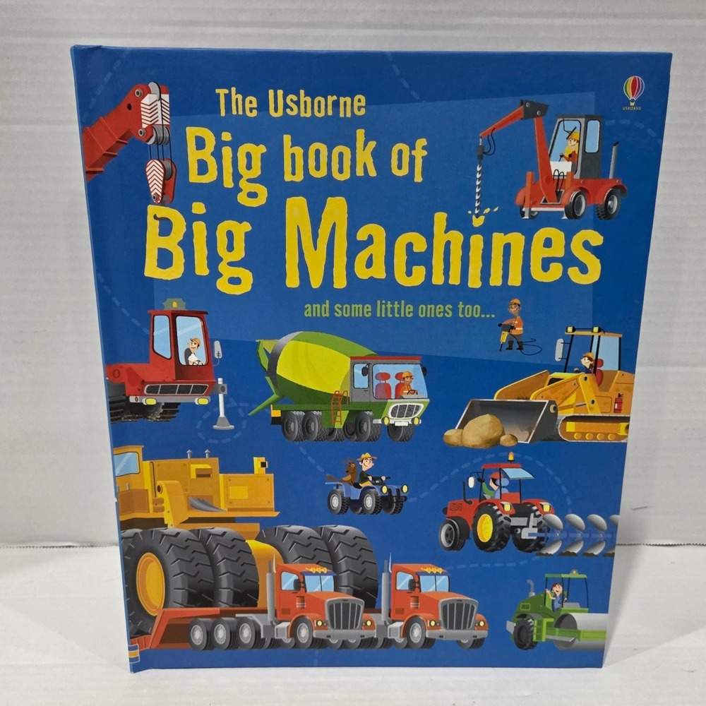 The Usborne Big Book of Big Machines Hardcover Fold Out Pages 9780794527648